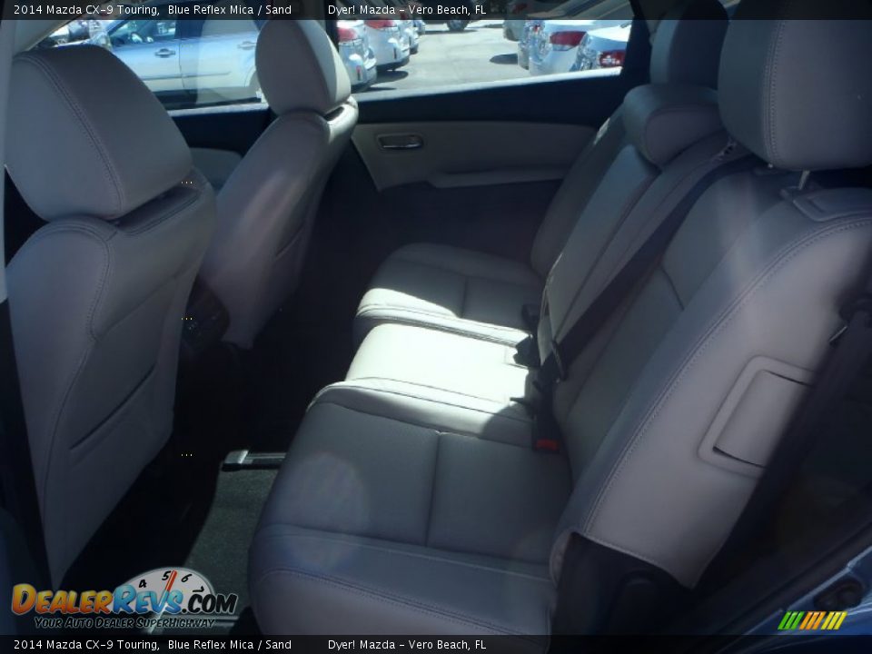 2014 Mazda CX-9 Touring Blue Reflex Mica / Sand Photo #19