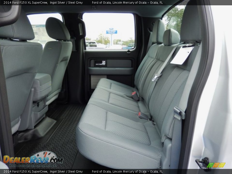 Rear Seat of 2014 Ford F150 XL SuperCrew Photo #7