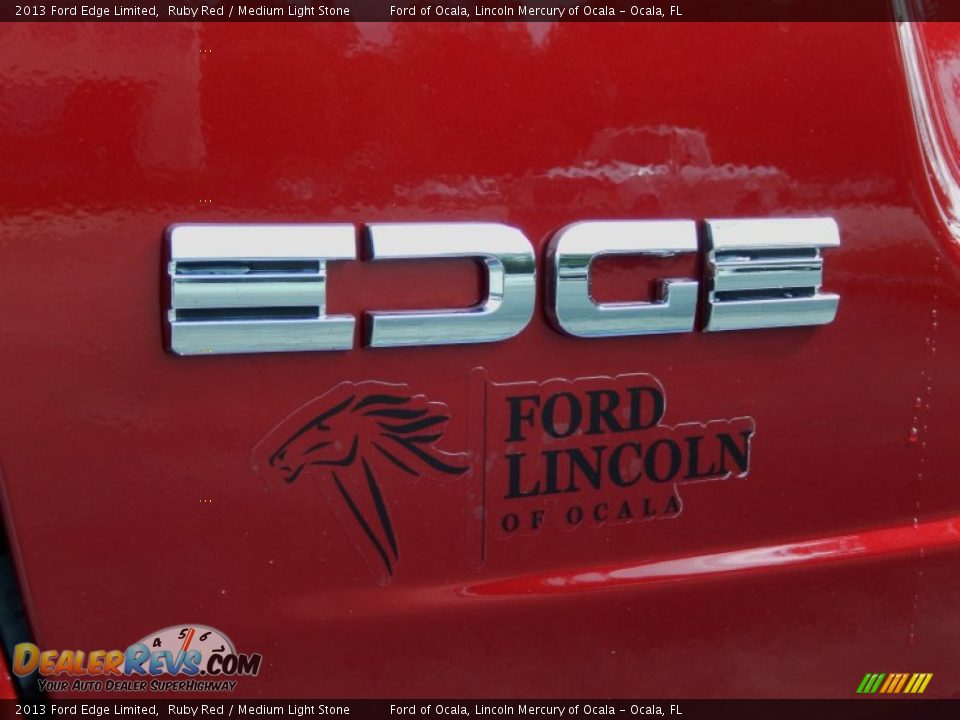 2013 Ford Edge Limited Ruby Red / Medium Light Stone Photo #4