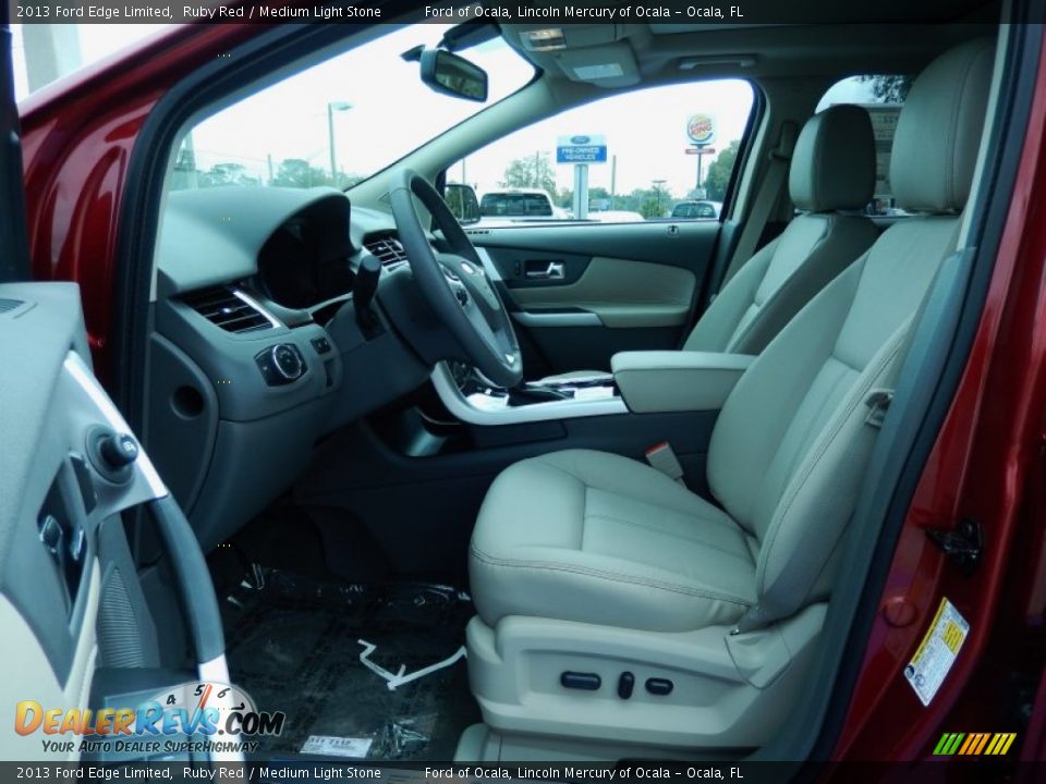 2013 Ford Edge Limited Ruby Red / Medium Light Stone Photo #6