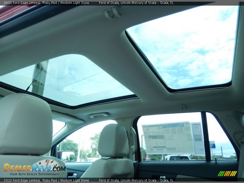 2013 Ford Edge Limited Ruby Red / Medium Light Stone Photo #8