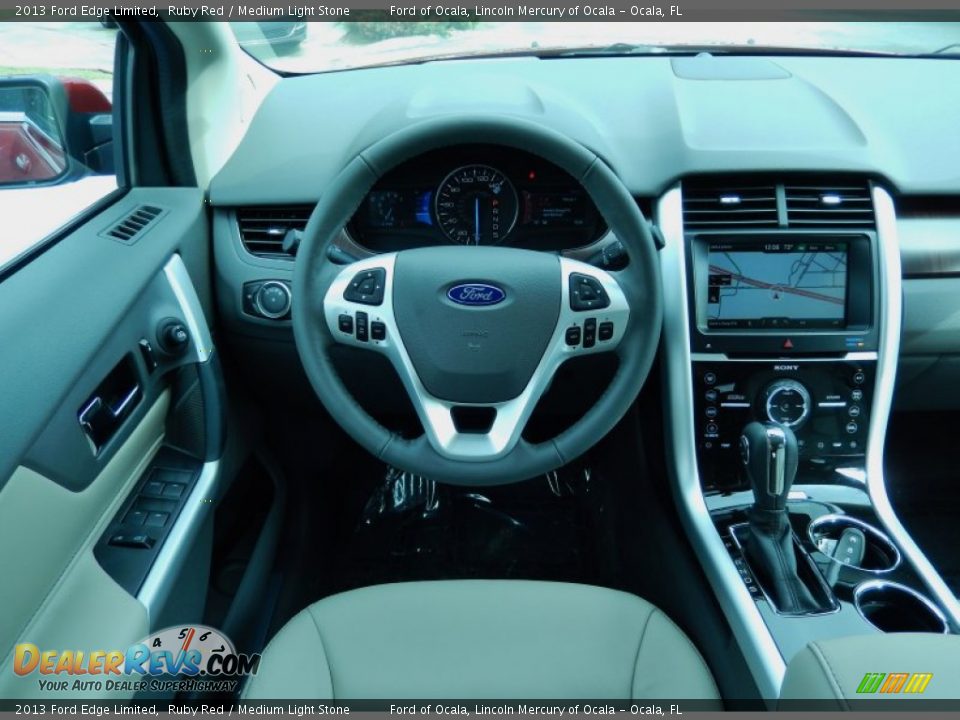 2013 Ford Edge Limited Ruby Red / Medium Light Stone Photo #9