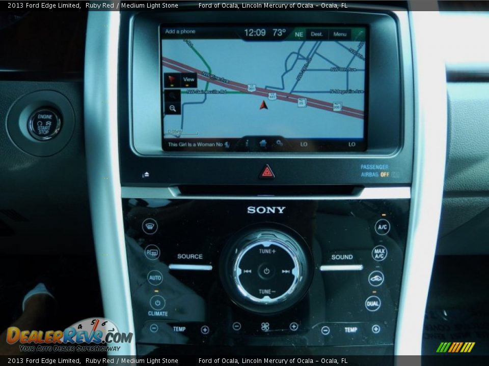 2013 Ford Edge Limited Ruby Red / Medium Light Stone Photo #11