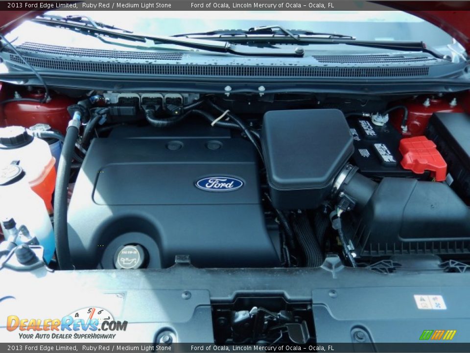 2013 Ford Edge Limited Ruby Red / Medium Light Stone Photo #12