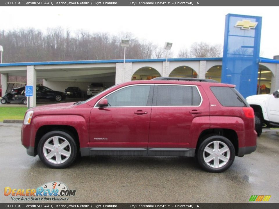 2011 GMC Terrain SLT AWD Merlot Jewel Metallic / Light Titanium Photo #2