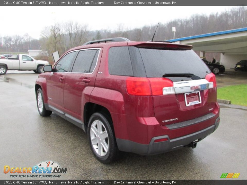 2011 GMC Terrain SLT AWD Merlot Jewel Metallic / Light Titanium Photo #4