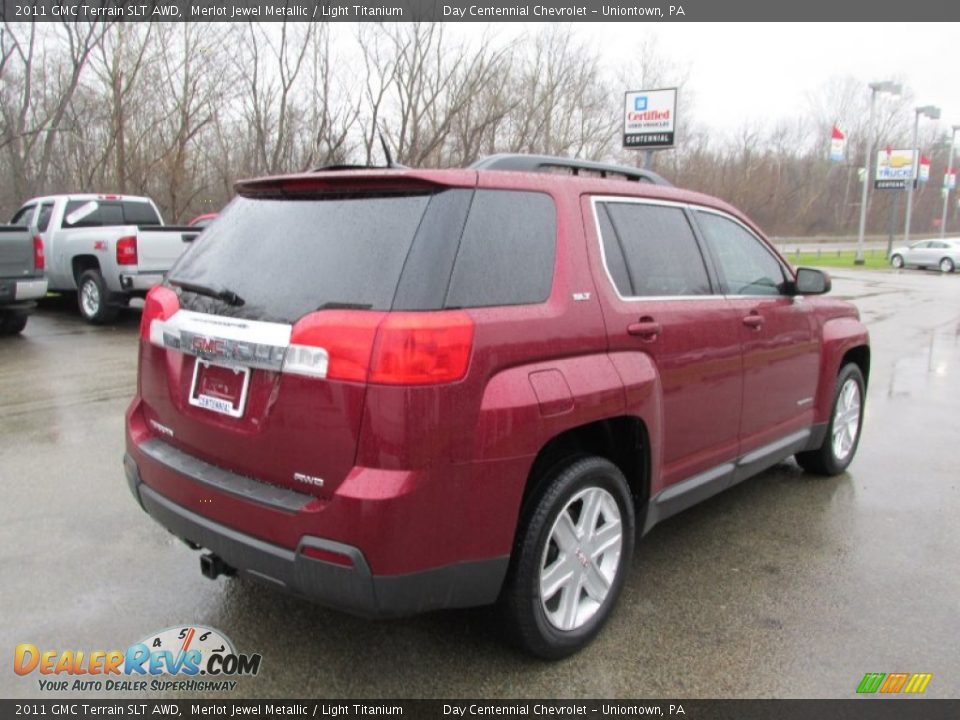 2011 GMC Terrain SLT AWD Merlot Jewel Metallic / Light Titanium Photo #7