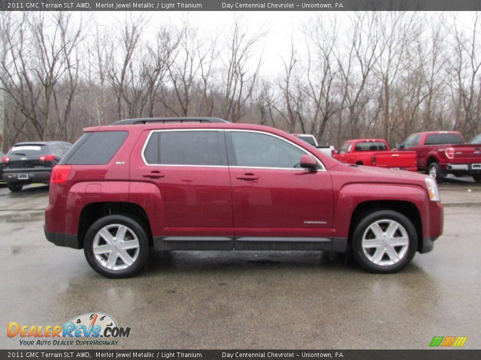 2011 GMC Terrain SLT AWD Merlot Jewel Metallic / Light Titanium Photo #8