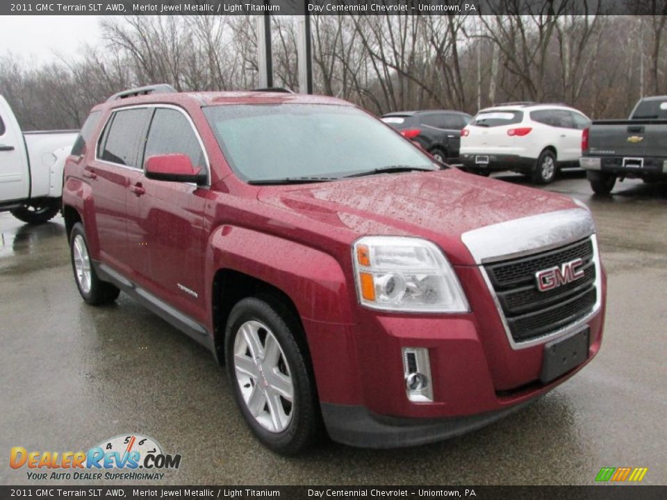2011 GMC Terrain SLT AWD Merlot Jewel Metallic / Light Titanium Photo #9
