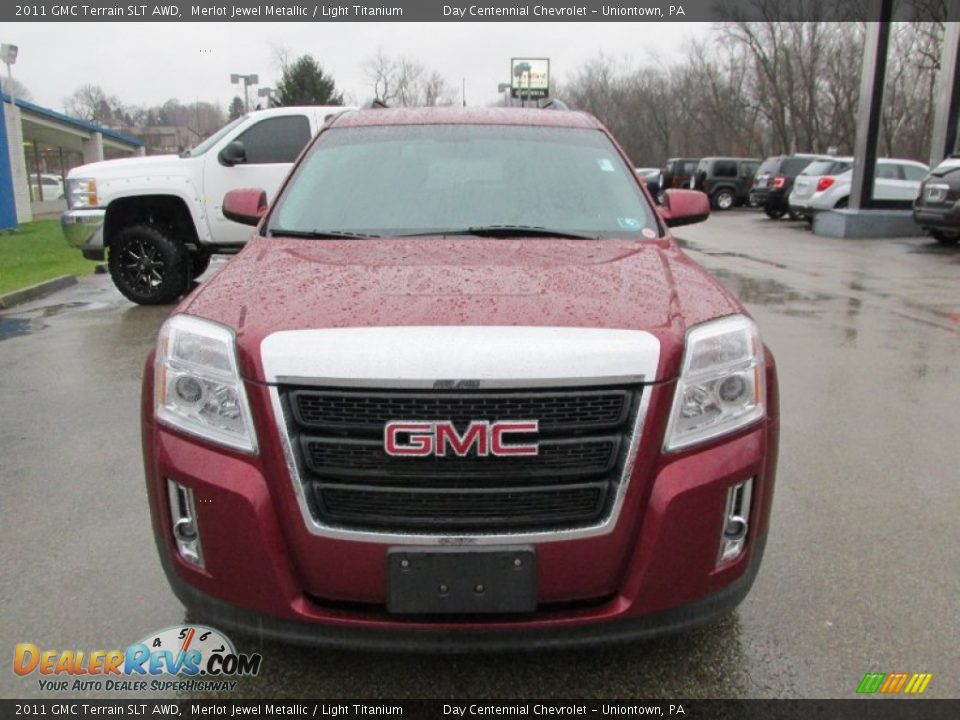 2011 GMC Terrain SLT AWD Merlot Jewel Metallic / Light Titanium Photo #10