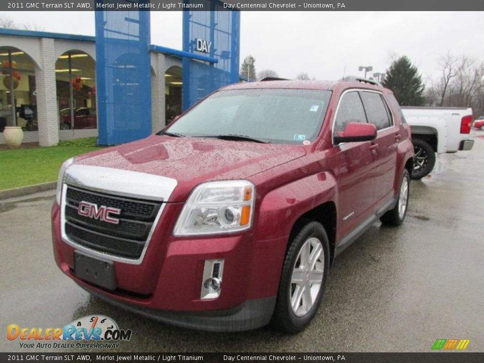2011 GMC Terrain SLT AWD Merlot Jewel Metallic / Light Titanium Photo #11