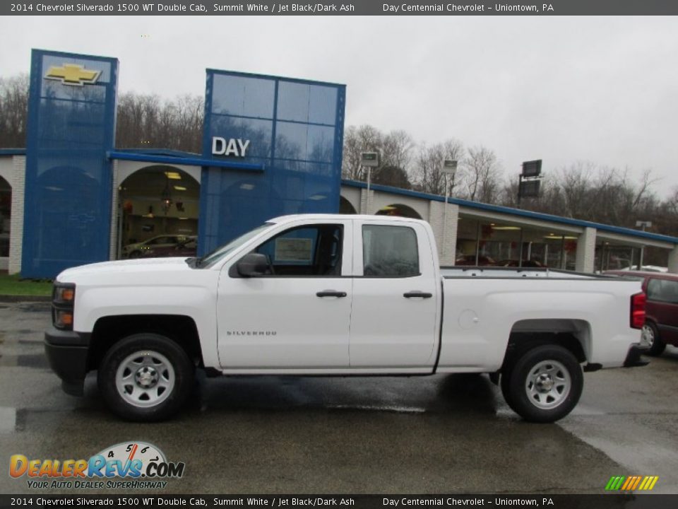 2014 Chevrolet Silverado 1500 WT Double Cab Summit White / Jet Black/Dark Ash Photo #2