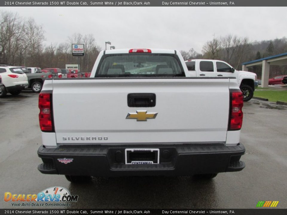 2014 Chevrolet Silverado 1500 WT Double Cab Summit White / Jet Black/Dark Ash Photo #5