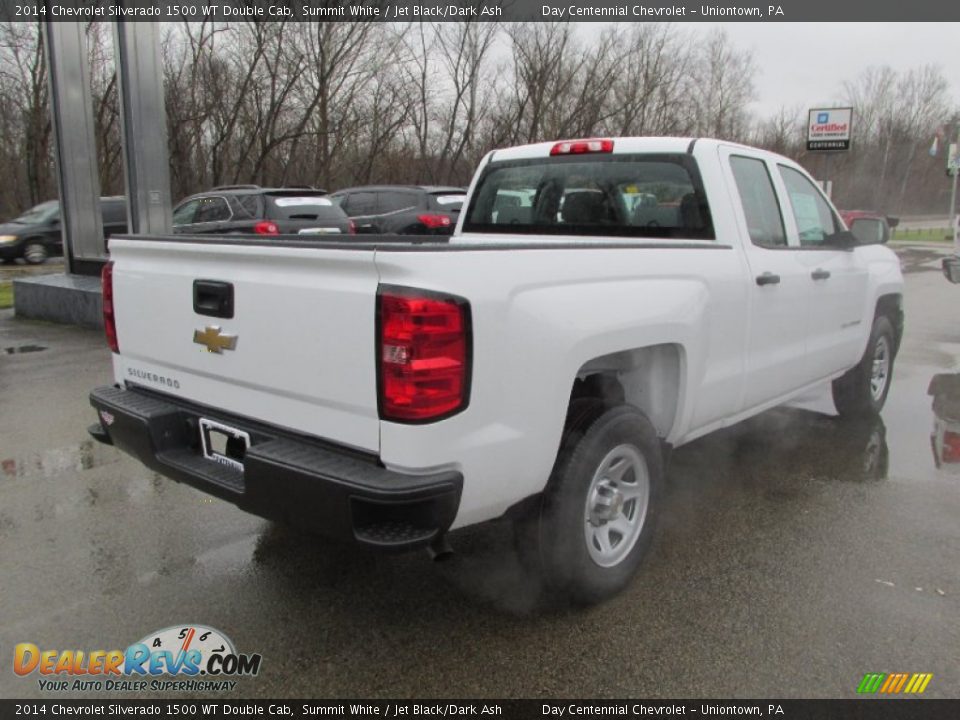 2014 Chevrolet Silverado 1500 WT Double Cab Summit White / Jet Black/Dark Ash Photo #6