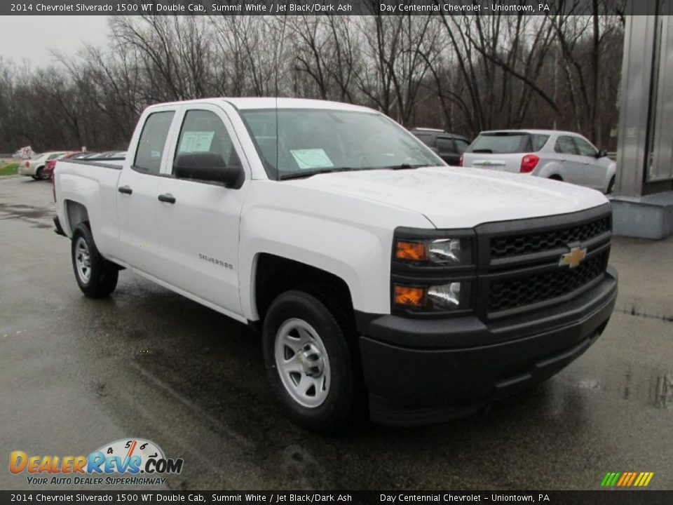 Front 3/4 View of 2014 Chevrolet Silverado 1500 WT Double Cab Photo #8