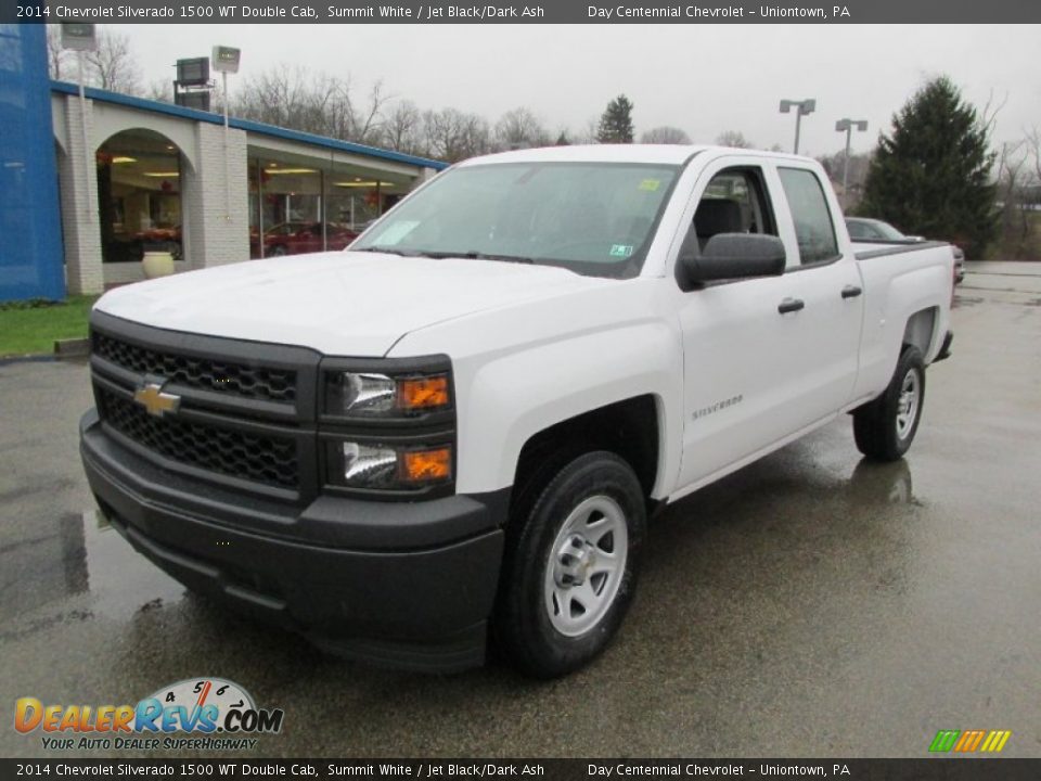 2014 Chevrolet Silverado 1500 WT Double Cab Summit White / Jet Black/Dark Ash Photo #10