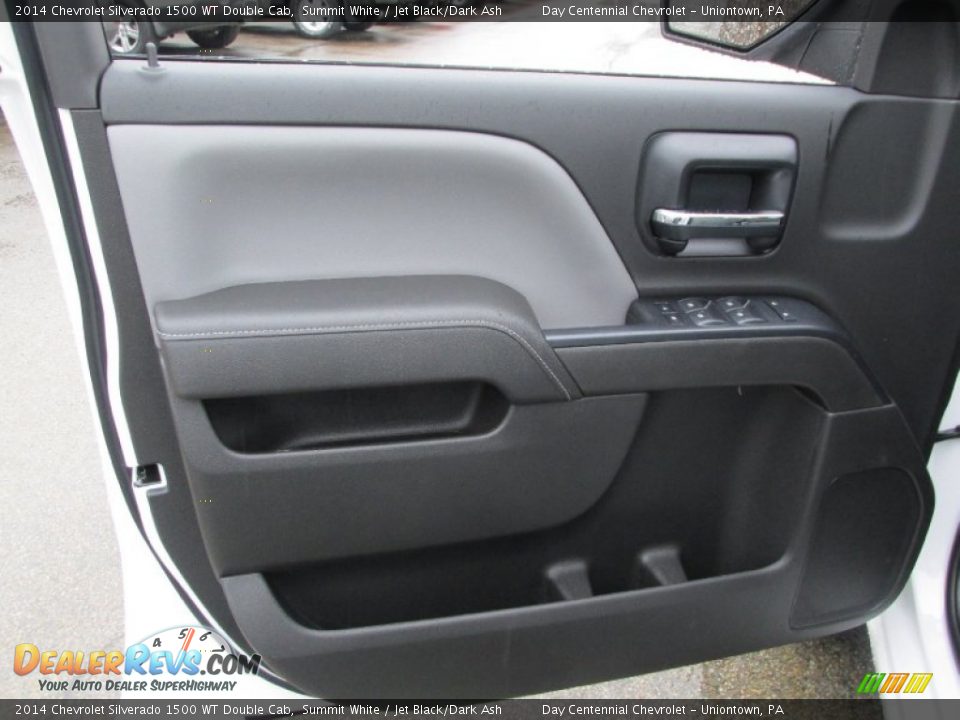 2014 Chevrolet Silverado 1500 WT Double Cab Summit White / Jet Black/Dark Ash Photo #11
