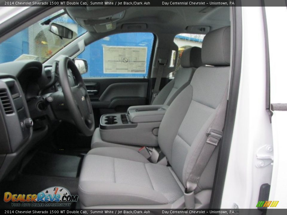 2014 Chevrolet Silverado 1500 WT Double Cab Summit White / Jet Black/Dark Ash Photo #12