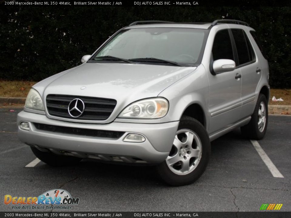 2003 Mercedes-Benz ML 350 4Matic Brilliant Silver Metallic / Ash Photo #1