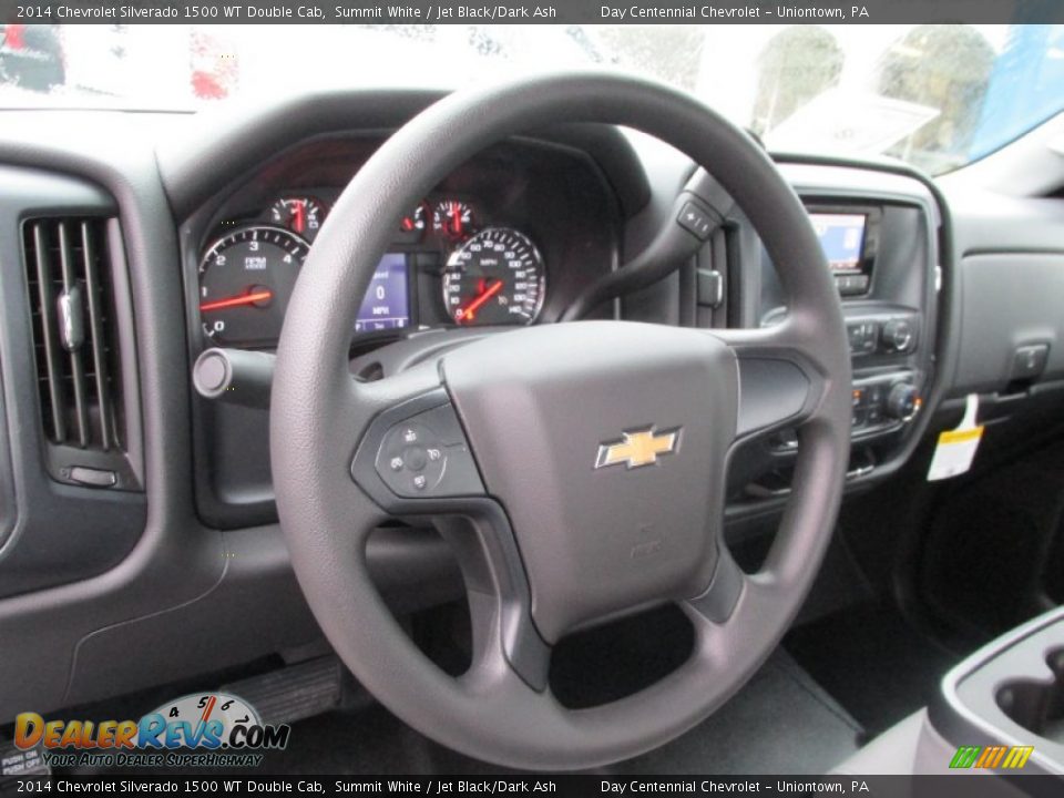 2014 Chevrolet Silverado 1500 WT Double Cab Steering Wheel Photo #14