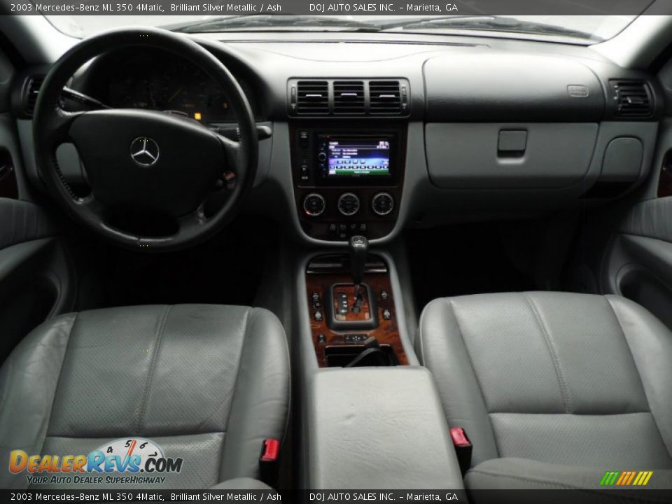 2003 Mercedes-Benz ML 350 4Matic Brilliant Silver Metallic / Ash Photo #7