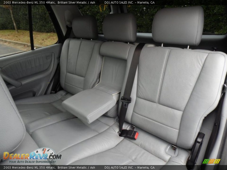 2003 Mercedes-Benz ML 350 4Matic Brilliant Silver Metallic / Ash Photo #9