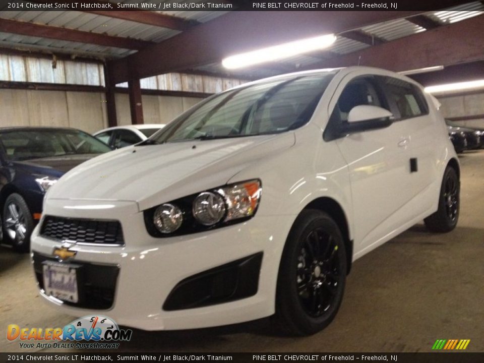 2014 Chevrolet Sonic LT Hatchback Summit White / Jet Black/Dark Titanium Photo #1