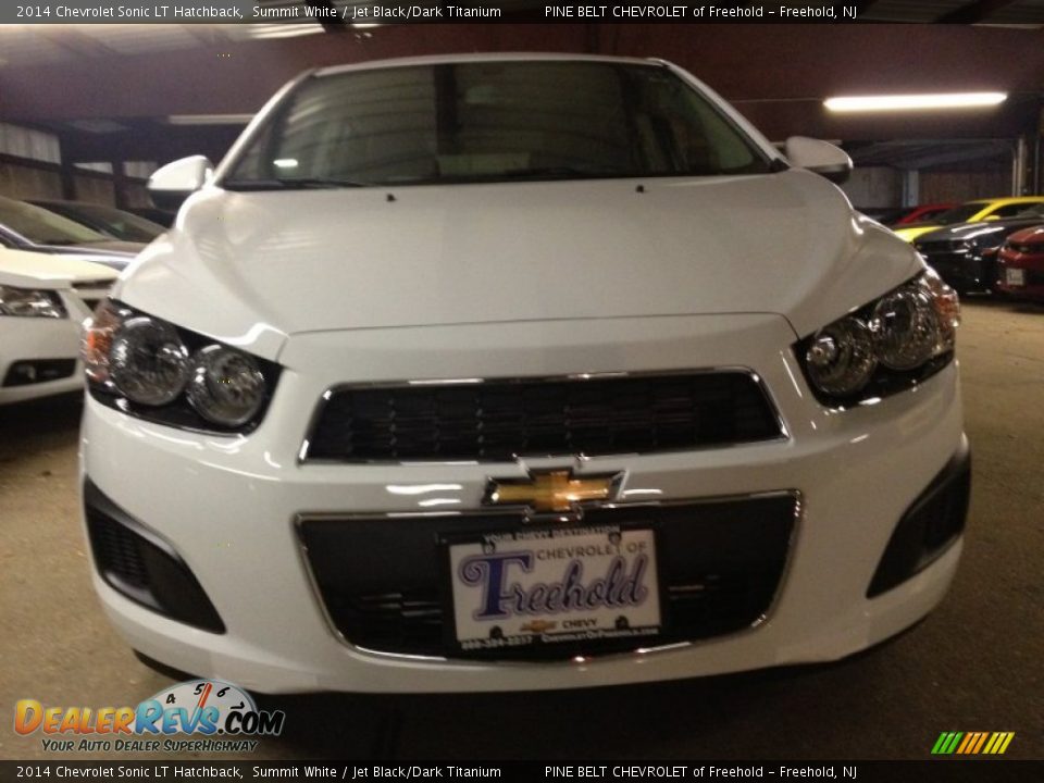 2014 Chevrolet Sonic LT Hatchback Summit White / Jet Black/Dark Titanium Photo #2