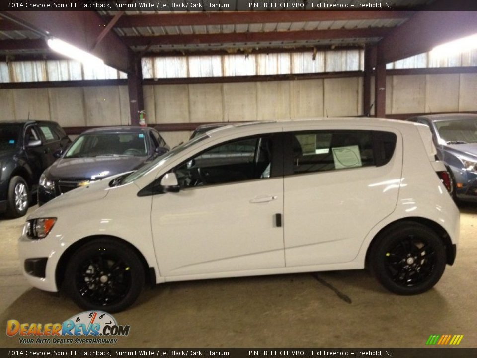 2014 Chevrolet Sonic LT Hatchback Summit White / Jet Black/Dark Titanium Photo #3