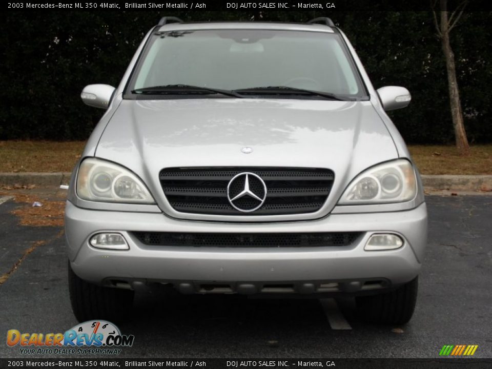 2003 Mercedes-Benz ML 350 4Matic Brilliant Silver Metallic / Ash Photo #13