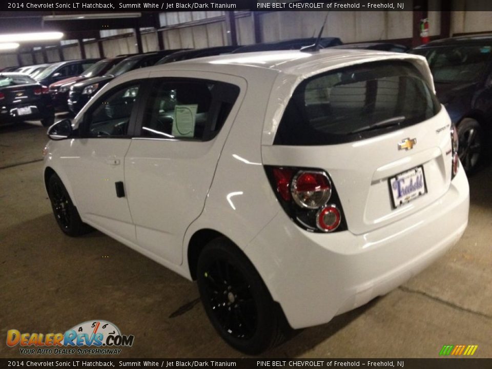 2014 Chevrolet Sonic LT Hatchback Summit White / Jet Black/Dark Titanium Photo #4