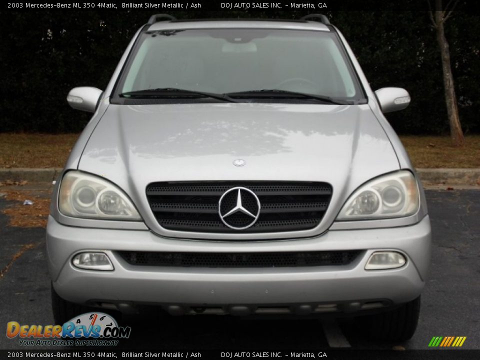 2003 Mercedes-Benz ML 350 4Matic Brilliant Silver Metallic / Ash Photo #14