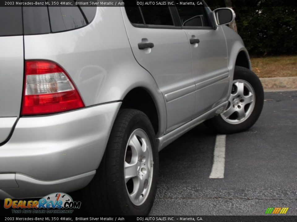 2003 Mercedes-Benz ML 350 4Matic Brilliant Silver Metallic / Ash Photo #17