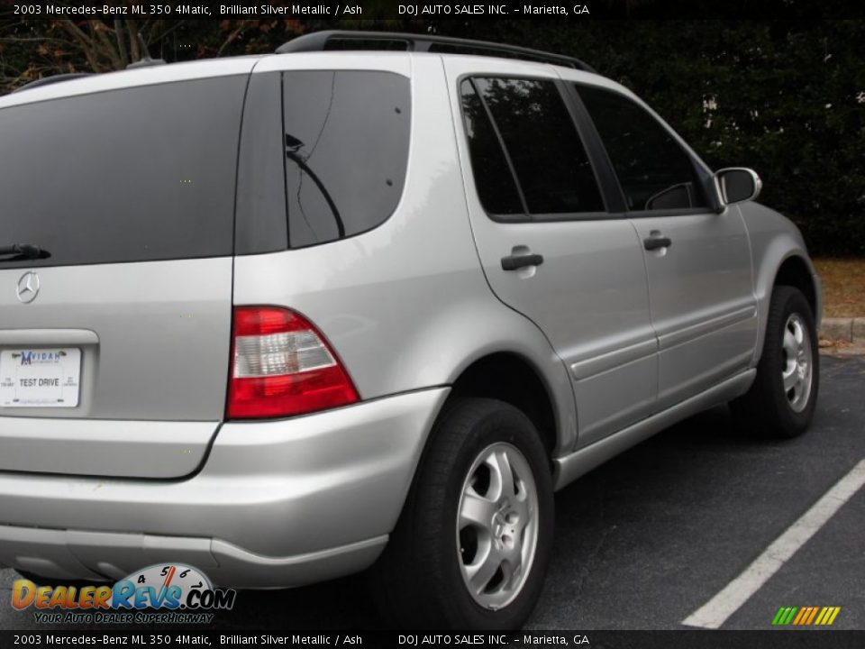 2003 Mercedes-Benz ML 350 4Matic Brilliant Silver Metallic / Ash Photo #19