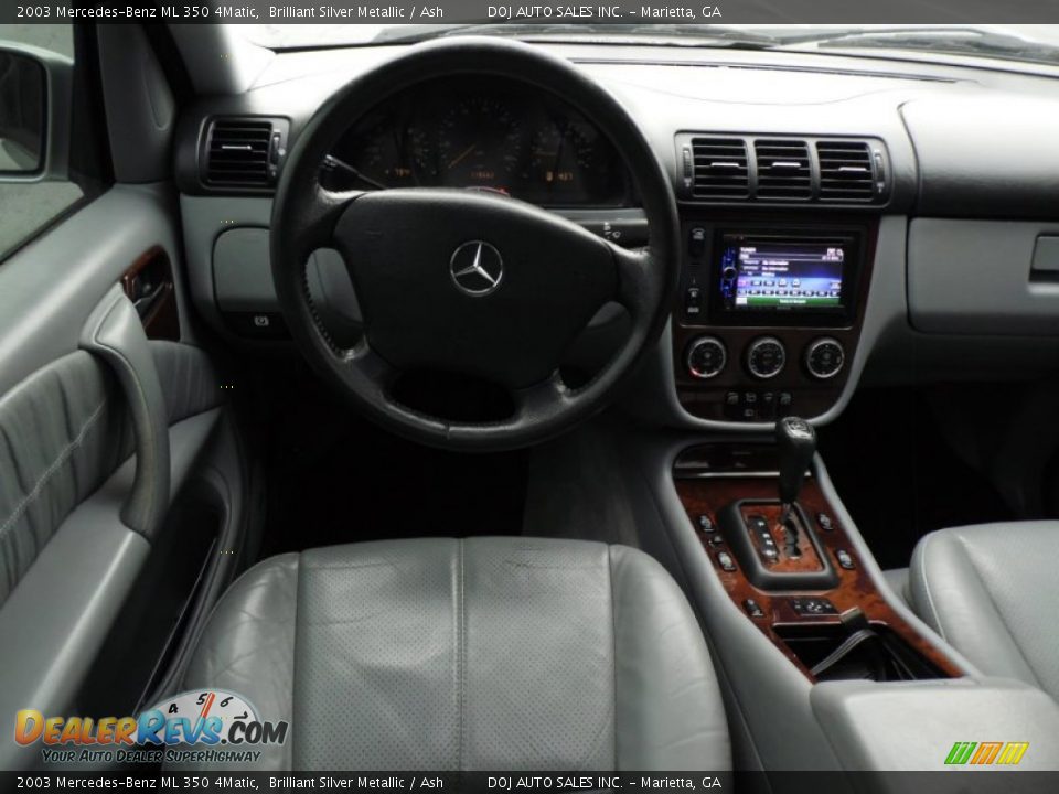 2003 Mercedes-Benz ML 350 4Matic Brilliant Silver Metallic / Ash Photo #22