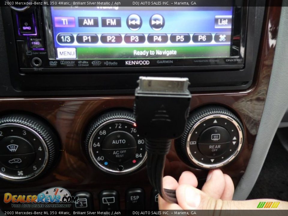 2003 Mercedes-Benz ML 350 4Matic Brilliant Silver Metallic / Ash Photo #26