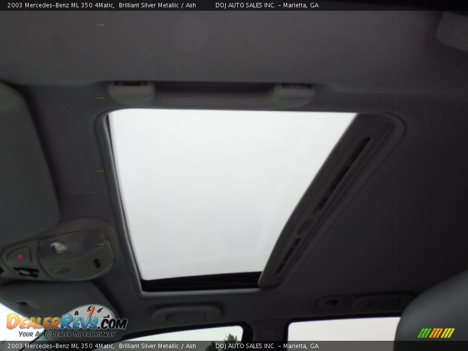 2003 Mercedes-Benz ML 350 4Matic Brilliant Silver Metallic / Ash Photo #30