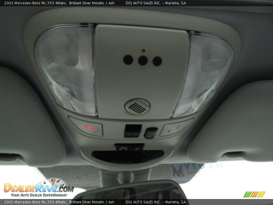 2003 Mercedes-Benz ML 350 4Matic Brilliant Silver Metallic / Ash Photo #31