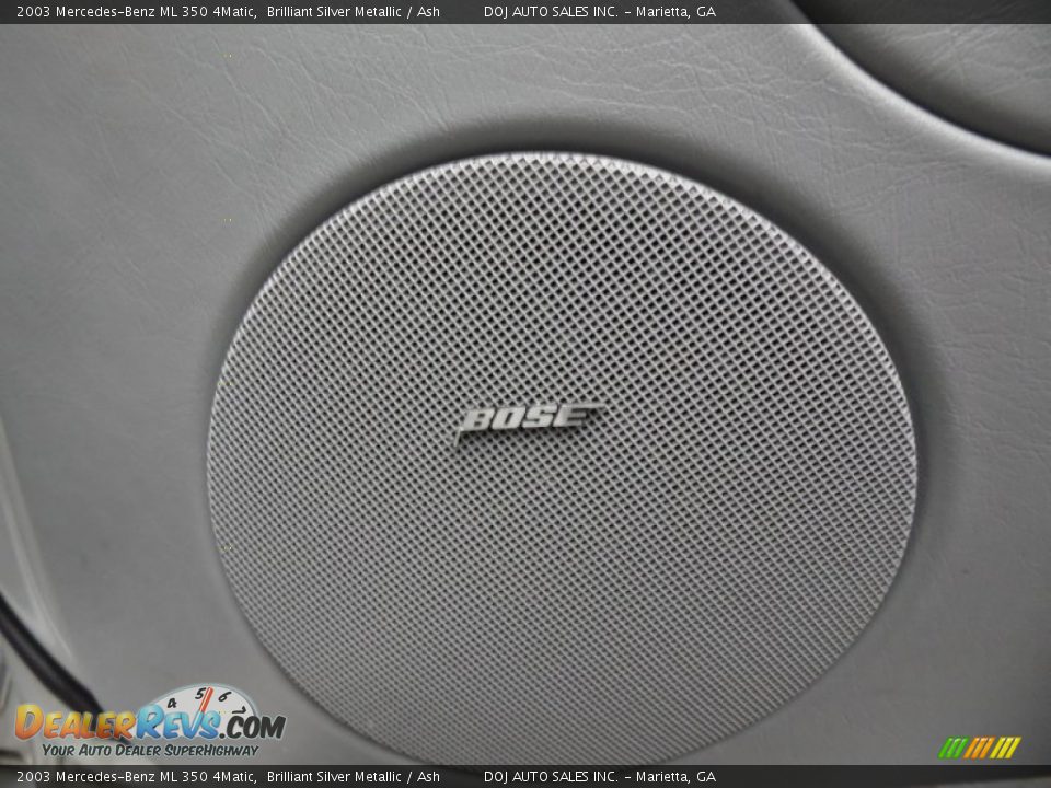 2003 Mercedes-Benz ML 350 4Matic Brilliant Silver Metallic / Ash Photo #32