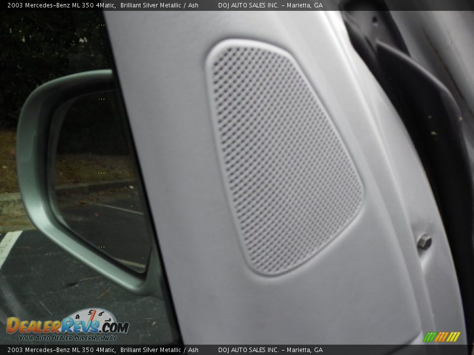 2003 Mercedes-Benz ML 350 4Matic Brilliant Silver Metallic / Ash Photo #34
