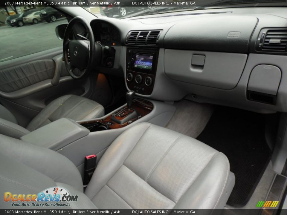 2003 Mercedes-Benz ML 350 4Matic Brilliant Silver Metallic / Ash Photo #36