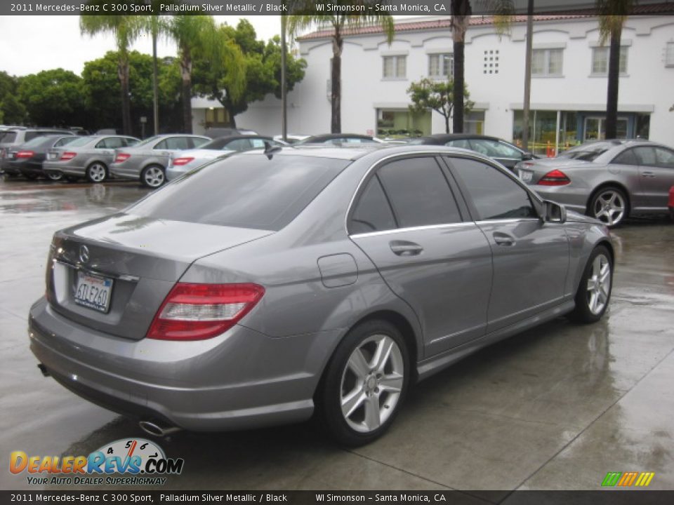 2011 Mercedes-Benz C 300 Sport Palladium Silver Metallic / Black Photo #2