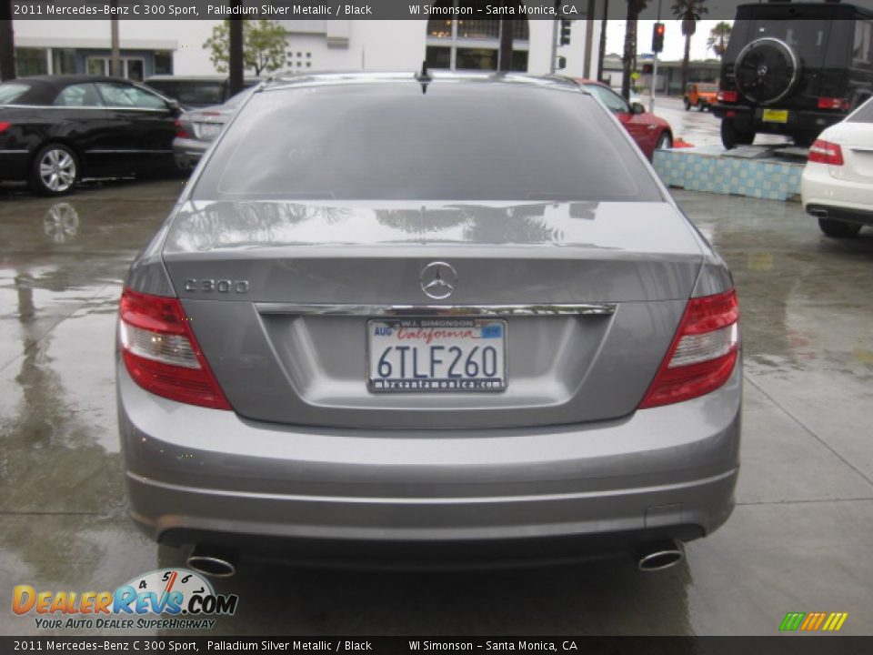 2011 Mercedes-Benz C 300 Sport Palladium Silver Metallic / Black Photo #3