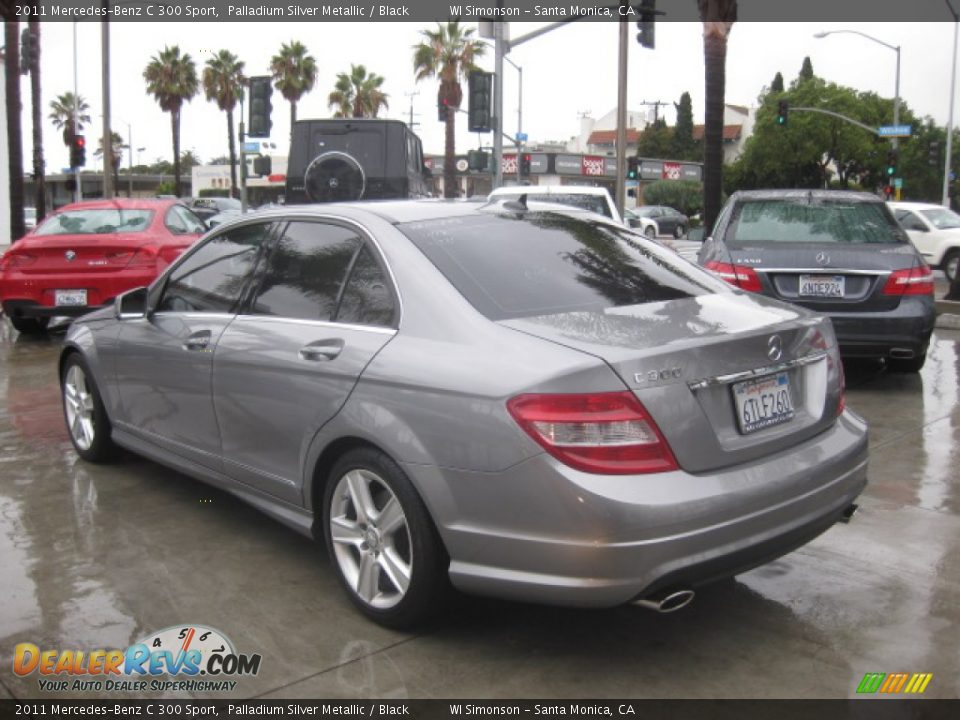 2011 Mercedes-Benz C 300 Sport Palladium Silver Metallic / Black Photo #4