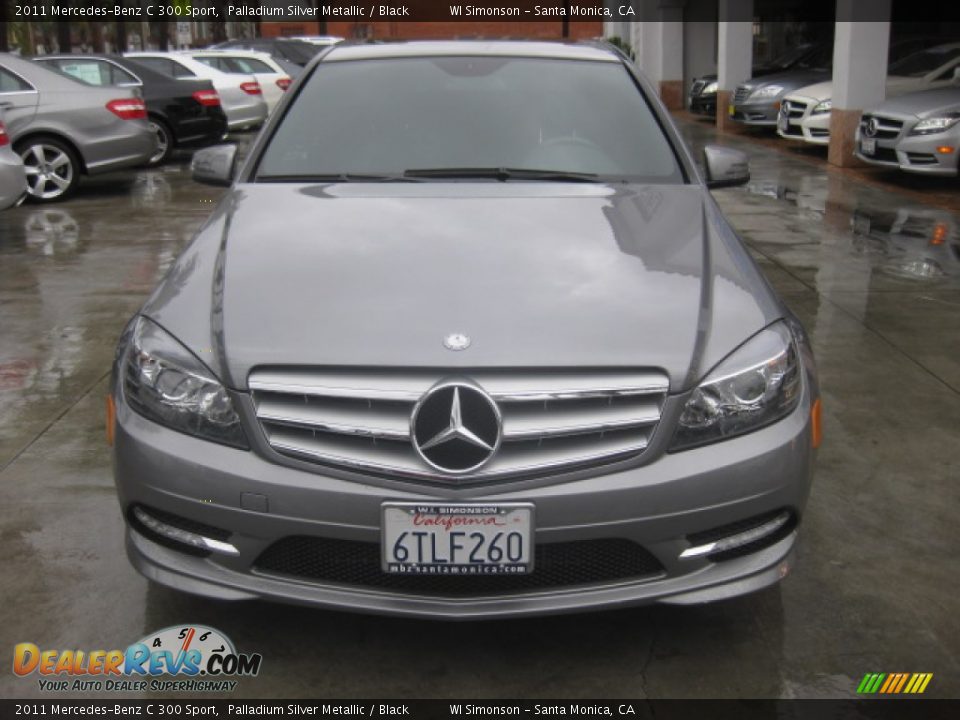 2011 Mercedes-Benz C 300 Sport Palladium Silver Metallic / Black Photo #6