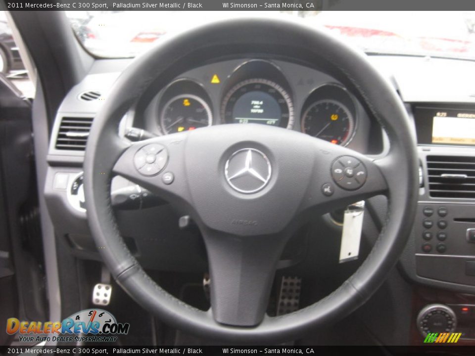 2011 Mercedes-Benz C 300 Sport Palladium Silver Metallic / Black Photo #11