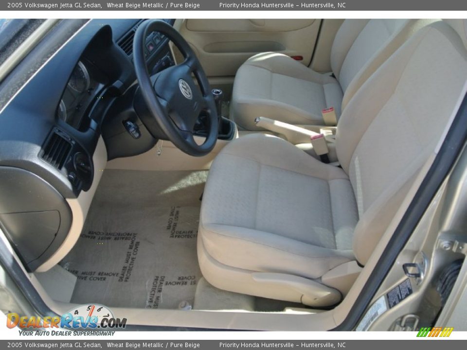 2005 Volkswagen Jetta GL Sedan Wheat Beige Metallic / Pure Beige Photo #7