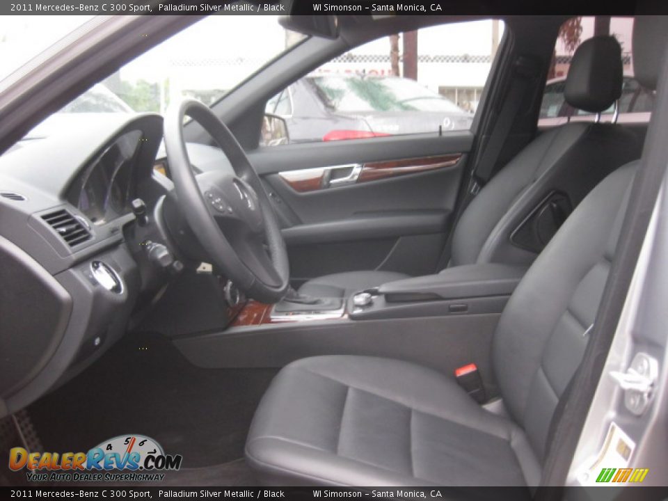2011 Mercedes-Benz C 300 Sport Palladium Silver Metallic / Black Photo #17