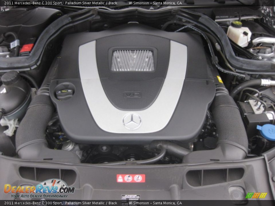 2011 Mercedes-Benz C 300 Sport Palladium Silver Metallic / Black Photo #21