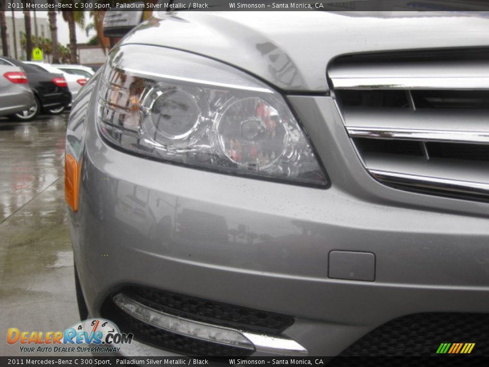 2011 Mercedes-Benz C 300 Sport Palladium Silver Metallic / Black Photo #22